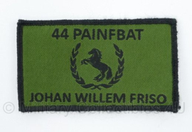 44 PAINFBAT JWF Johan Willem Friso embleem - klittenband - 9 x 5 cm. - origineel