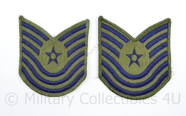 USAF US Air Force rang embleem paar -  Master Technical Sergeant - 10 x 9 cm - origineel