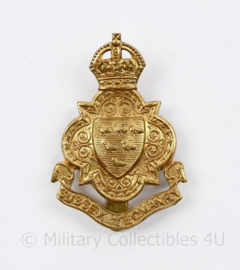 WW2 British cap badge Sussex Yeomanry Kings Crown - 5 x 3 cm -  origineel