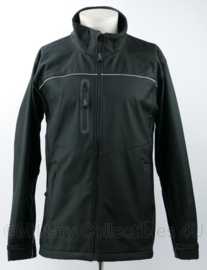 Defensie softshell jas zwart - merk Sioen - maat Large - licht gedragen - origineel