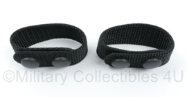 Defensie KMAR en Security koppel lussen Belt Keepers PAAR zwart - 19,5 x 2,5 cm - origineel