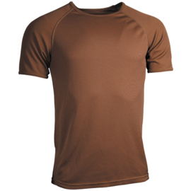 Landmacht shirt bruin, mannen vocht regulerend warm weer - S t/m L - origineel