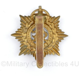 Wo2 Britse cap badge Royal Army Service Corps - Kings Crown - 5 x 4,5 cm - origineel