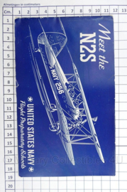 WO2 US Army Meet The N2S United States Navy Flight Preporatory Schools - 18,5 x 11,5 cm - origineel jaren 40
