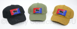 43 MECHBAT 43 Gemechaniseerde Brigade baseball cap met velcro embleem - Groen, Coyote of Zwart