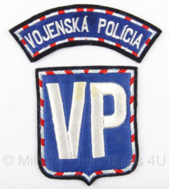 Tsjechische Militaire Politie MP embleem set Vojenska Policia - origineel