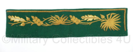 Donkergroene luxe kraag met metaaldraad - 34 x 8 cm - origineel