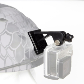 Kunststof helmet mount Helmsteun voor GOPRO actioncam camera voor MICH FAST helm - ZWART (zonder helm)