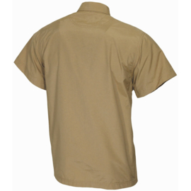 Overhemd khaki korte mouw met 2 borstzakken - Small - nieuw gemaakt