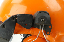 Oranje Bosbouwhelm met gehoorbescherming en vizier - origineel