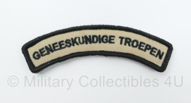 KL Nederlandse leger Geneeskundige Troepen straatnaam met klittenband - 10,5 x 3,5 cm