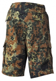 Bermuda korte broek - flecktarn camo - maat Small t/m 3XL