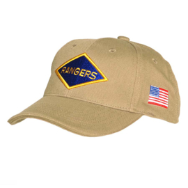 Baseball cap rangers - zwart of khaki