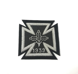 Duits kruis 1e klasse Ijzeren Kruis EK1 1914 in stof - zonder swastika