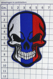 Russische vlag Skull - met klittenband - 10 x 6,5 cm - nieuw gemaakt