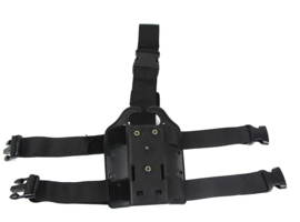 Double Strap Leg Shroud with quick release with DOUBLE  leg strap Beenplaat Legpanel voor bijv. Safariland holster