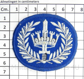 Gemeentepolitie arm emblemen - rang Brigadier - afmeting 7 x 6 cm - origineel