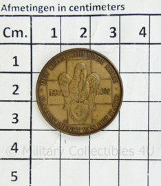 Vlaamse dienst van het bloed Belgische Rode Kruis dank munt - diameter 3 cm - origineel