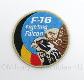Belgische Luchtmacht F-16 F16 Fighting Falcon embleem - met klittenband - diameter 9 cm