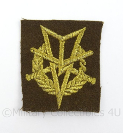 KL Landmacht vaardigheids borst embleem MLV Militaire Lichamelijke Vaardigheden - afmeting 4,5 x 5 cm - origineel