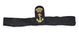 Koninklijke  Marine platte pet insigne met band - 29 x 8 cm - origineel