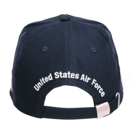 Baseball cap USAF Roundel - blauw met patches