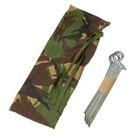 KL tent haringen set in DPM woodland camo tas - origineel