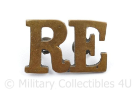 Britse leger shoulder title badge Royal Engineers RE   - 4 x 2 cm - origineel