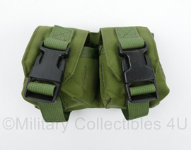 KMARNS Korps Mariniers MOLLE Opbouwtas Fragmentation Grenade Pouch Double Olive Drab - 17 x 6 x 11 cm - nieuw - origineel