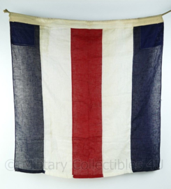 Wo2 British Royal Navy signaal vlag Dettra flag co MFG - gebruikt - 83x90cm - origineel
