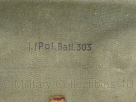 WO2 Duitse Affe rugzak uit 1940 - gestempeld pol.batl.303 - origineel