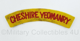 British Army shoulder title ENKEL Cheshire Yeomanry - 11,5 x 3,5 cm - origineel