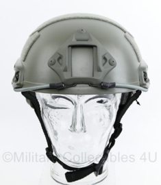 Politie en DSI MICH fast helm foliage grey DSI Helm MET visier - replica