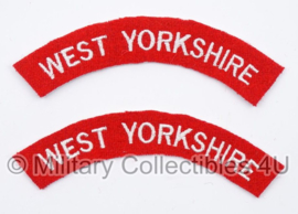 WO2 Britse shouldertitle set - West Yorkshire - replica