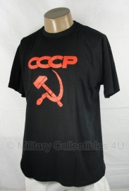 T shirt CCCP USSR - rood / zwart - Small, XL of XXK