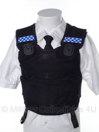 Britse politie kogel- en steekwerend vest hoes- (zonder inhoud) - model zonder zakken - merk Second Chance - origineel