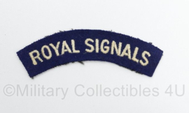 Britse leger Royal Signals shoulder title - 11 x 3,5 cm - origineel