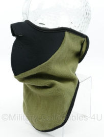 Defensie en KMARNS Korps Mariniers Facemask Green gezichtsmasker fleece groen - maker Dutraco Gouda BV - nieuw - origineel