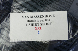 Belgische Politie sportshirt donkerblauw - korte mouw - maat XXL - nieuw in verpakking - origineel