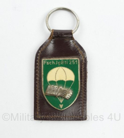 Bundeswehr FschJgBtl 251 Fallschirmjägerbataillon 251 sleutelhanger - 8 x 4 cm - origineel