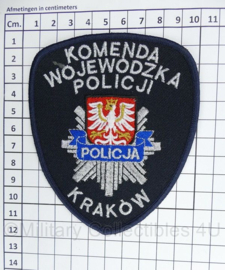 Embleem Poolse Policja Krakow - Komenda Wojewodzka Policji - 11,5 x 10 cm - origineel