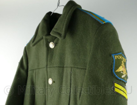 Dikke Groene Russische wollen leger overjas - maat 46 tm. 50   - origineel Russisch