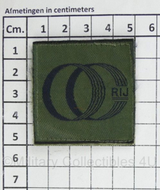 Defensie OC RIJ Opleidings- en Trainingscentrum Rijden borstembleem - met klittenband - 5 x 5 cm - origineel