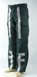 Nederlandse Brandweer Nomex brandwerende broek met reflectie - maat 9000/8090 - gedragen - origineel