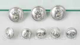 Franse Gendarmerie knopen set - 8 stuks - origineel