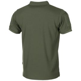 Coolmax "Tactical" Poloshirt met klittenband op armen en borst - zwart/groen/coyote - meerdere maten