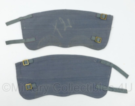 Belgische leger gaiters beenkappen blauw - maat 2 - gebruikt - origineel