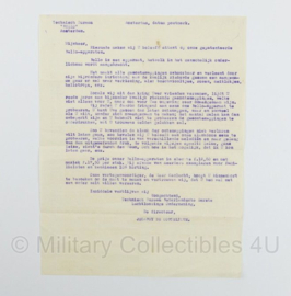 WO2 Nederlands grappig document over de Luchtloosings Onderneming NELLO - 28 x 21 cm - origineel