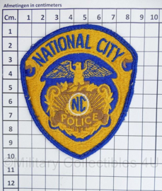 Amerikaanse Politie embleem American National City Police patch - 9,5 x 8,5 cm - origineel