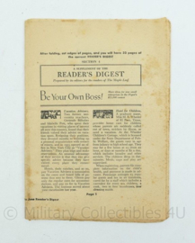 Oorlogse uitgave A supplement of The Readers Digest Brits - origineel